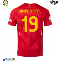 Moški Nogometni dresi Španija Lamine Yamal #19 Domači EP 2024 Kratek Rokav